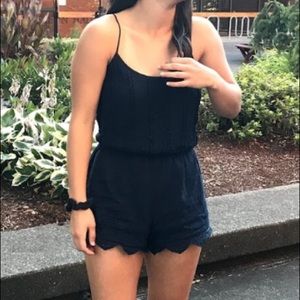 Abercrombie & Fitch Navy Romper